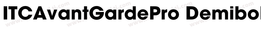 ITCAvantGardePro Demibold字体转换